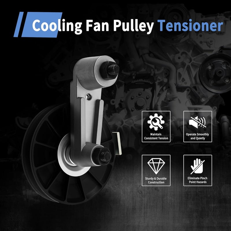 RABROPAR Store Cooling Fan Pulley Tensioner Kit Compatible with Bobcat A220 A300 751 753 763 773 7753 853 863 864 873 883 963 A220 A300 S100 S130 S150 S160 S175 S185 S205 S220 S250 S300 S330 - Image 4